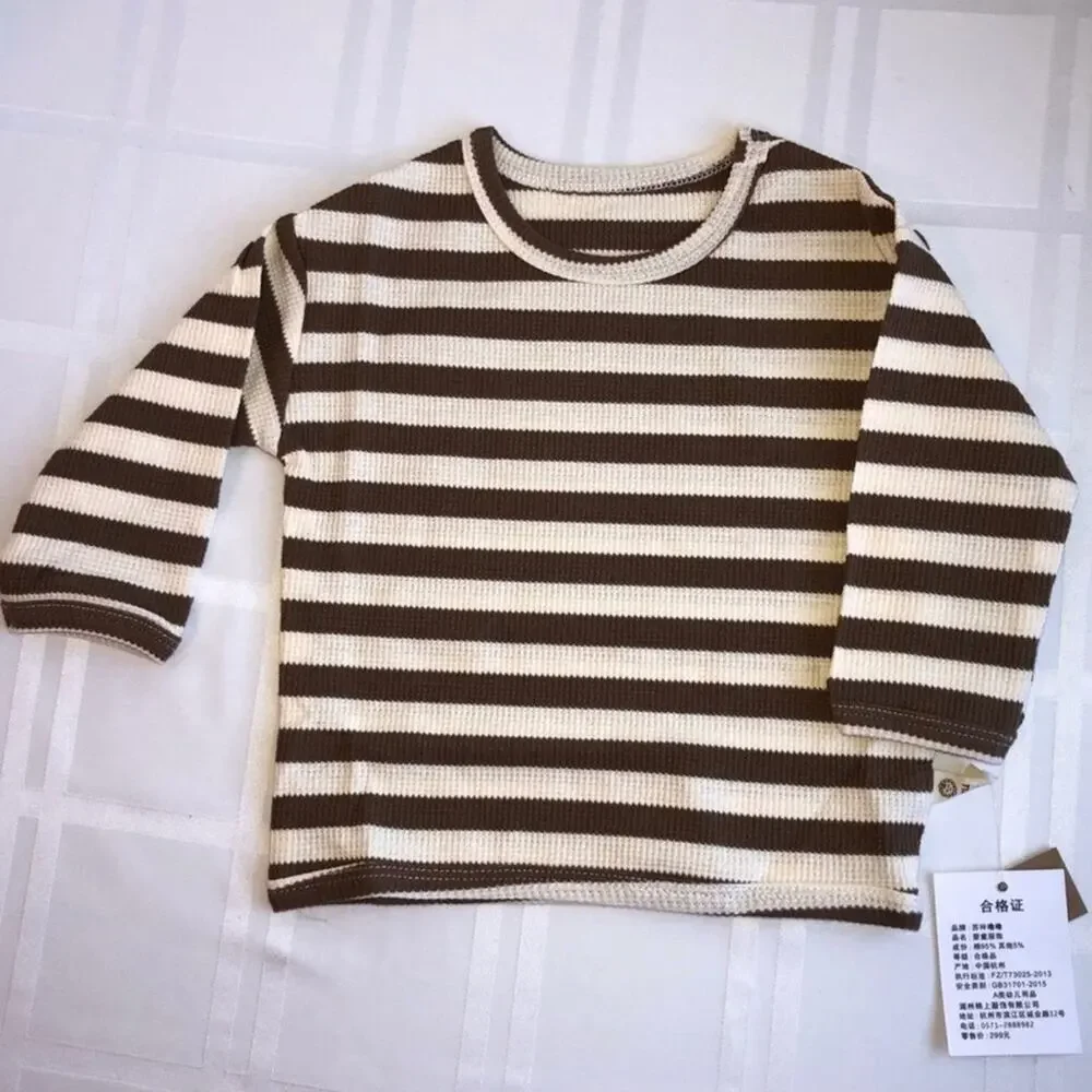 New Ribbed cotton pants toddler 12-18 mo. dark tan
